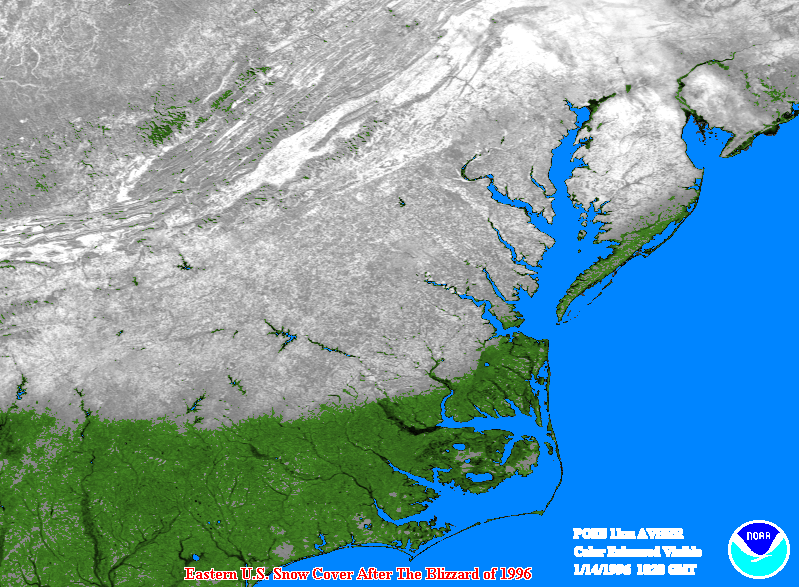 Eastern U.S. snow cover